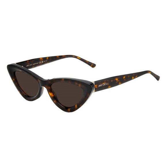 NEW JIMMY CHOO HAVANA BROWN ADDY/S 0086 70 WOMEN CAT EYE SUNGLASSES